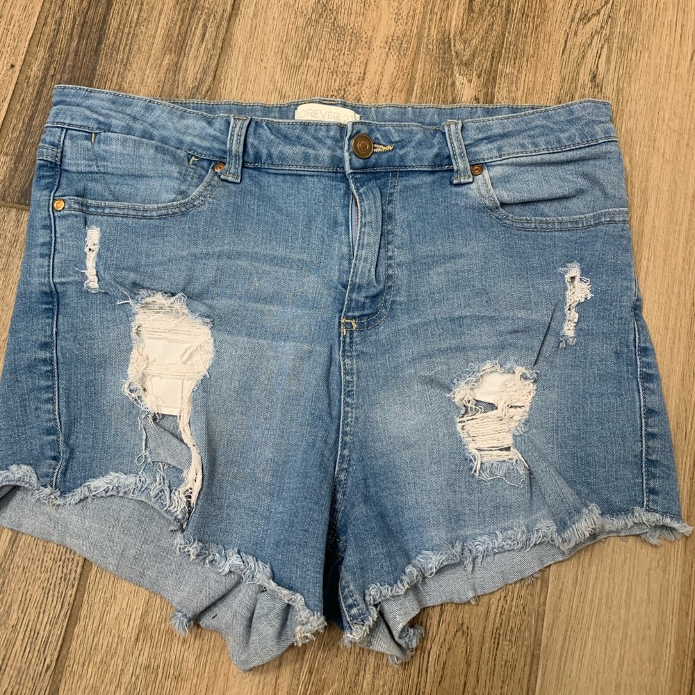 Forever21 high waisted Jean shorts